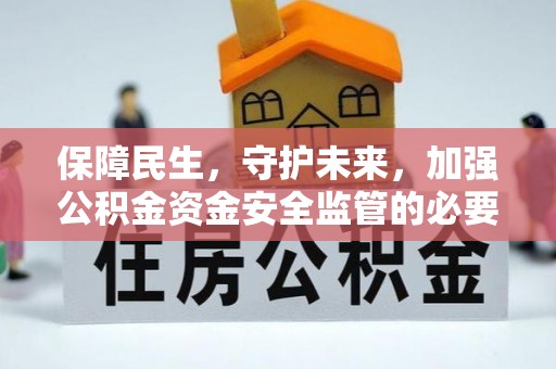 鱼池保障民生，守护未来，加强公积金资金安全监管的必要性与实践
