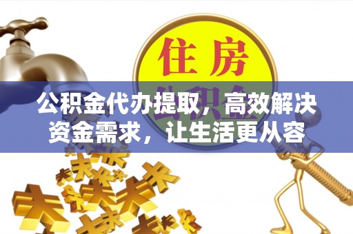 鱼池公积金代办提取，高效解决资金需求，让生活更从容