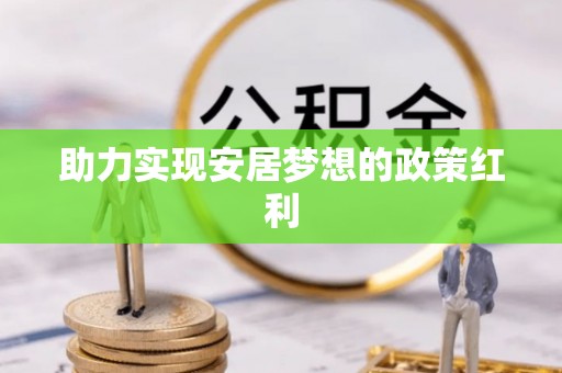 鱼池助力实现安居梦想的政策红利