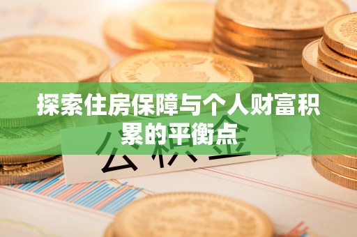 鱼池探索住房保障与个人财富积累的平衡点