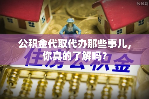 鱼池公积金代取代办那些事儿，你真的了解吗？