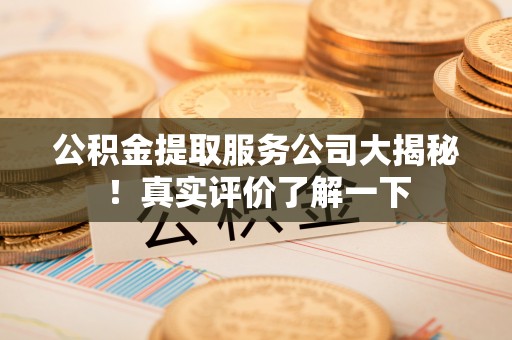 鱼池公积金提取服务公司大揭秘！真实评价了解一下