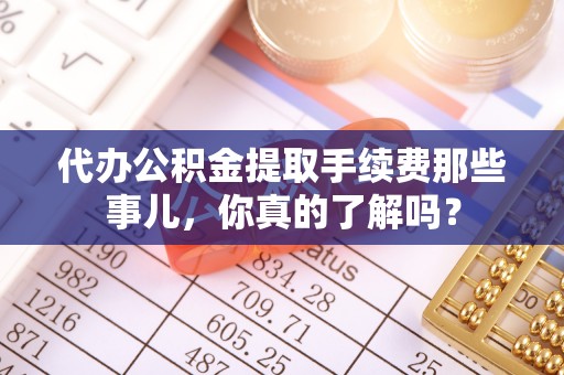 鱼池代办公积金提取手续费那些事儿，你真的了解吗？
