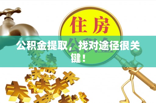 鱼池公积金提取，找对途径很关键！