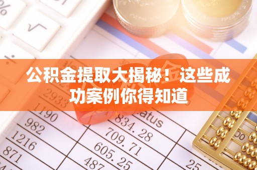 鱼池公积金提取大揭秘！这些成功案例你得知道