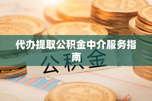 鱼池代办提取公积金中介服务指南