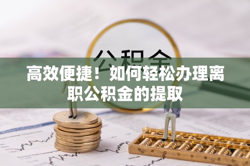 鱼池高效便捷！如何轻松办理离职公积金的提取