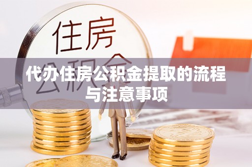 鱼池代办住房公积金提取的流程与注意事项