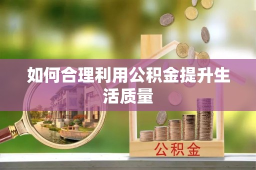 鱼池如何合理利用公积金提升生活质量